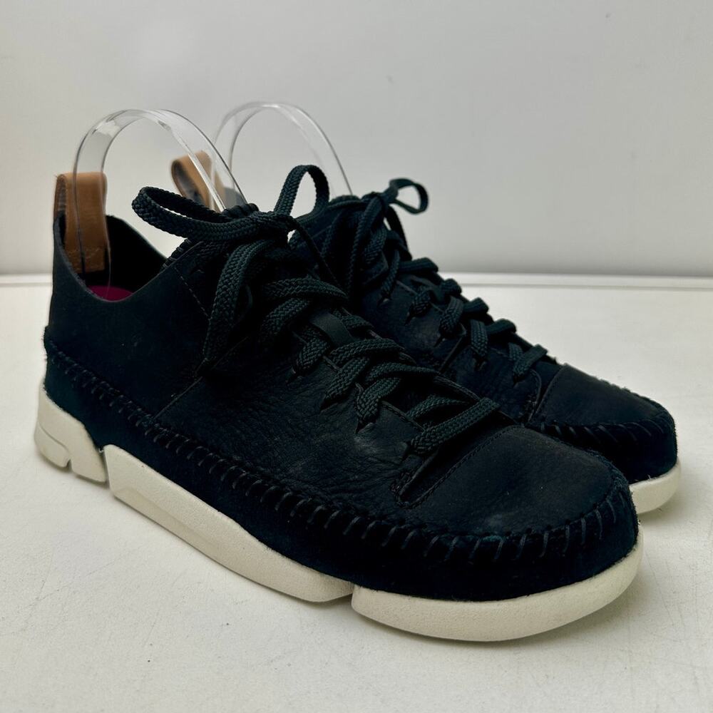 Clarks Originals Trigenic Flex Back Leather Moccasin Sneakers Women's Sz 7.5